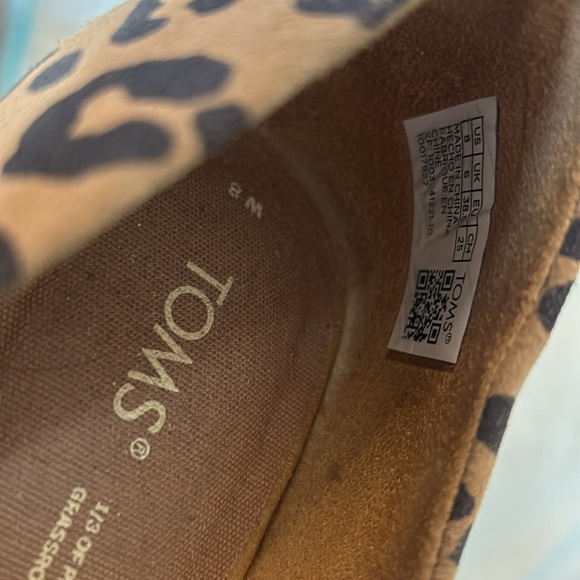 Tom’s size 8 brown and leopard women’s shoe - Picture 4 of 5
